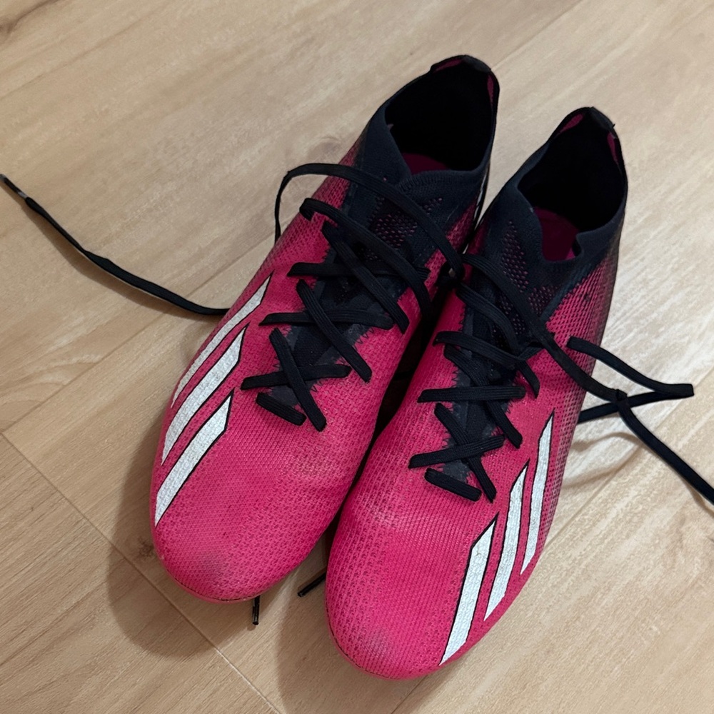 adidas Pink and Black Athletic Shoes